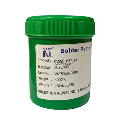 Паста паяльная KWSP-647-T4 Sn64.7Bi35Ag0.3 T4 500гр.